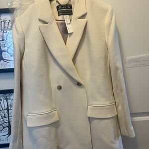 J. Crew Women's Cream Blazer Coat
